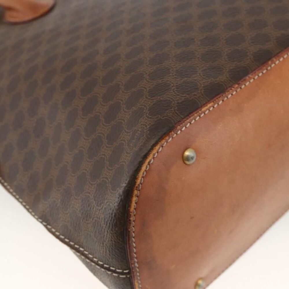 Celine Macadam Handbag Macadam With Leather Brown Canvas Handbag - Picture 12 of 16